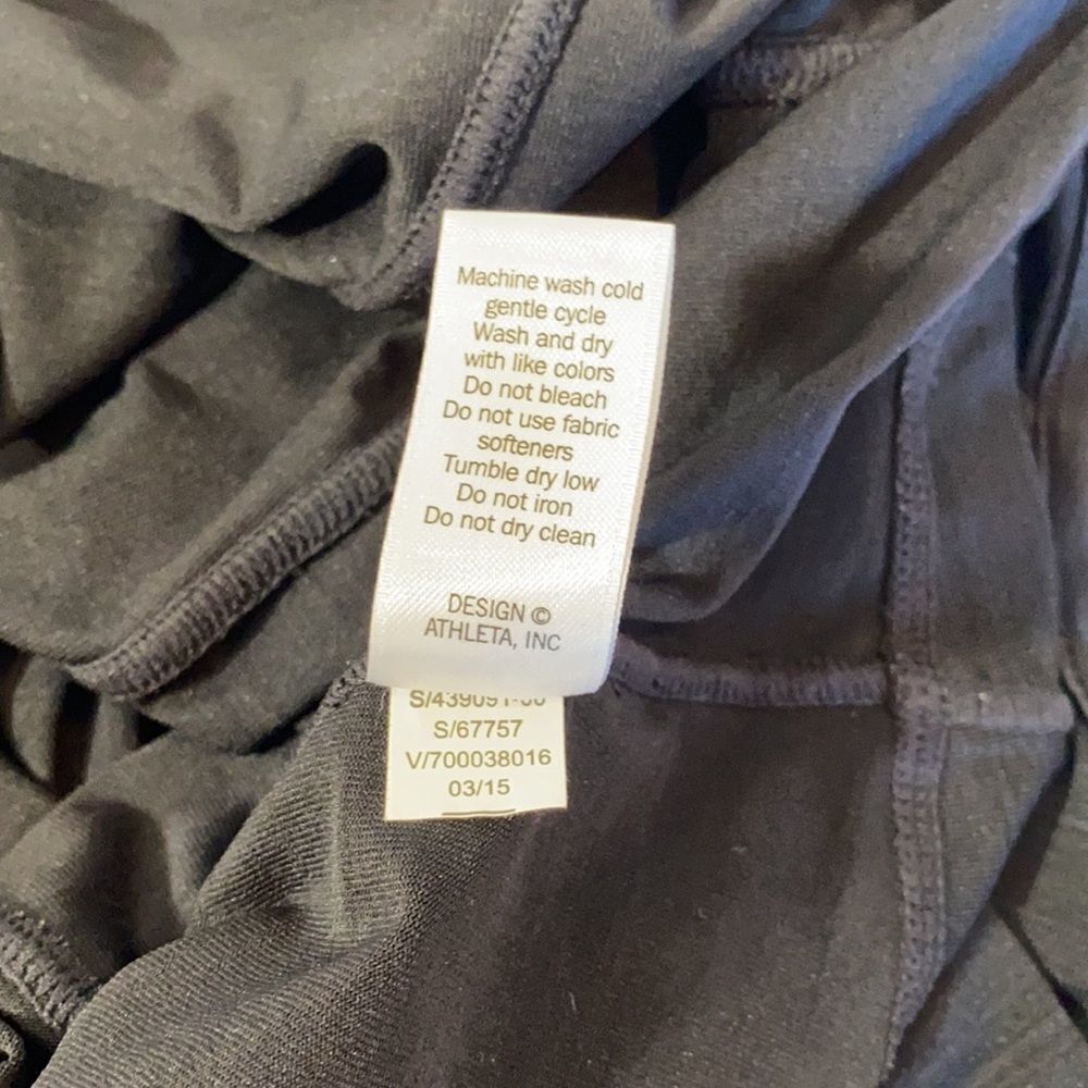 Athleta Black Sleeveless Quarter Zip Athletic Top - Picture 9 of 11